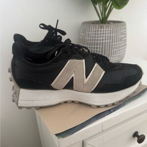 Black and White Sneakers with Logo